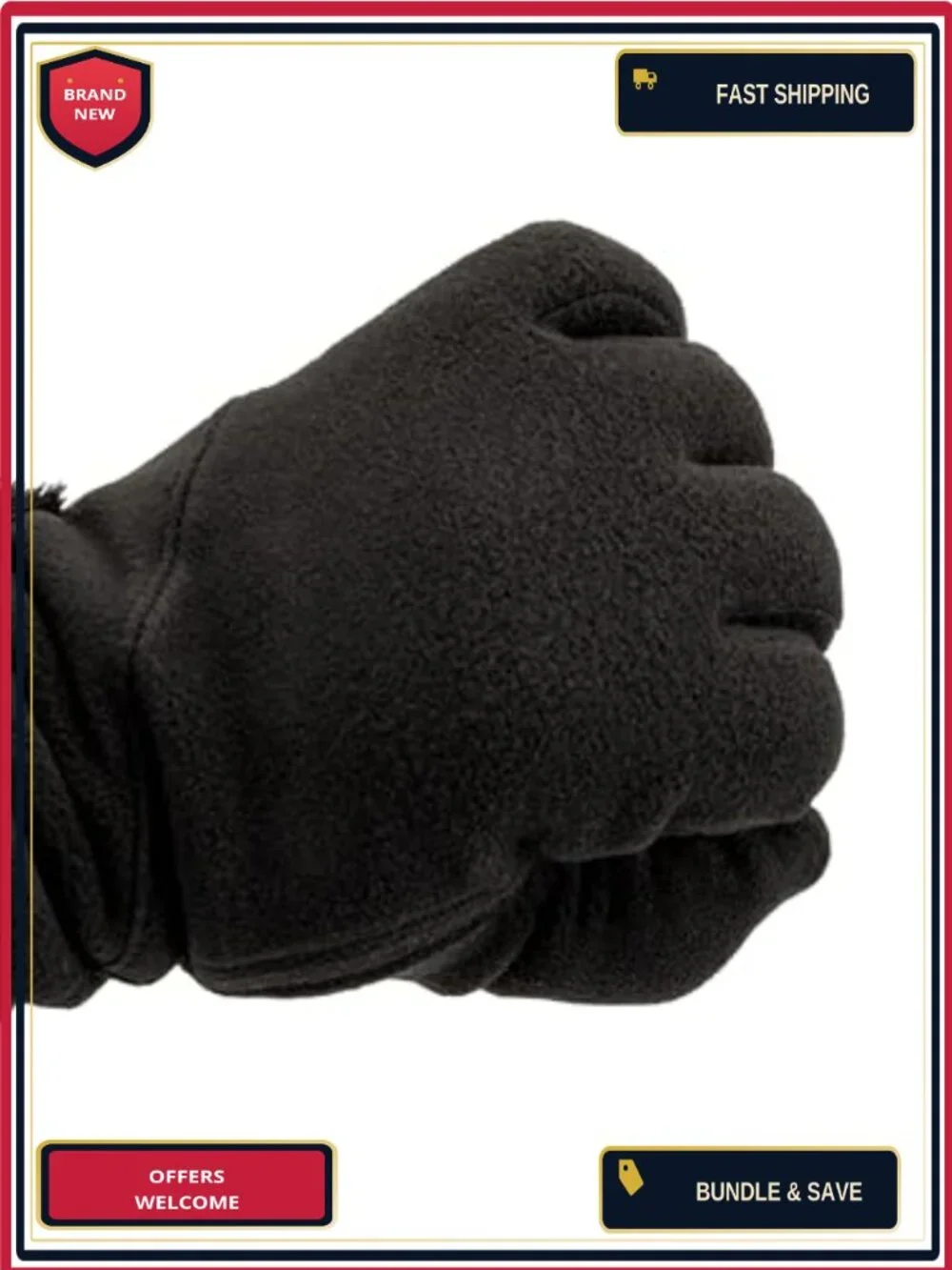Women's Stretch Fleece Gloves Touchscreen SmartDri Waterproof Grip Tech